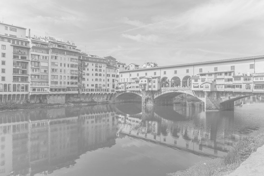 Panorámica del Ponte Vecchio en Florencia